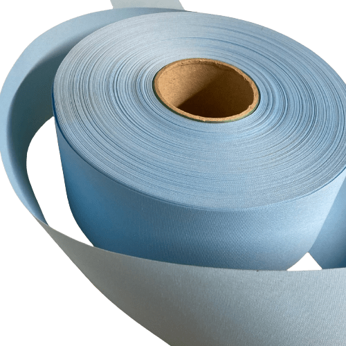 100m roll of Homestyle Blue 89mm/3.5'' vertical blind slat/louvre/vane fabric